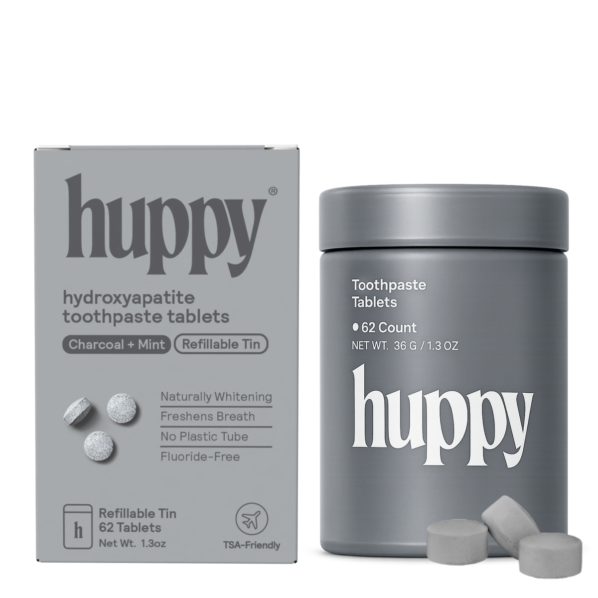 Fluoride-Free Toothpaste Tablets | Retail | Charcoal Mint
