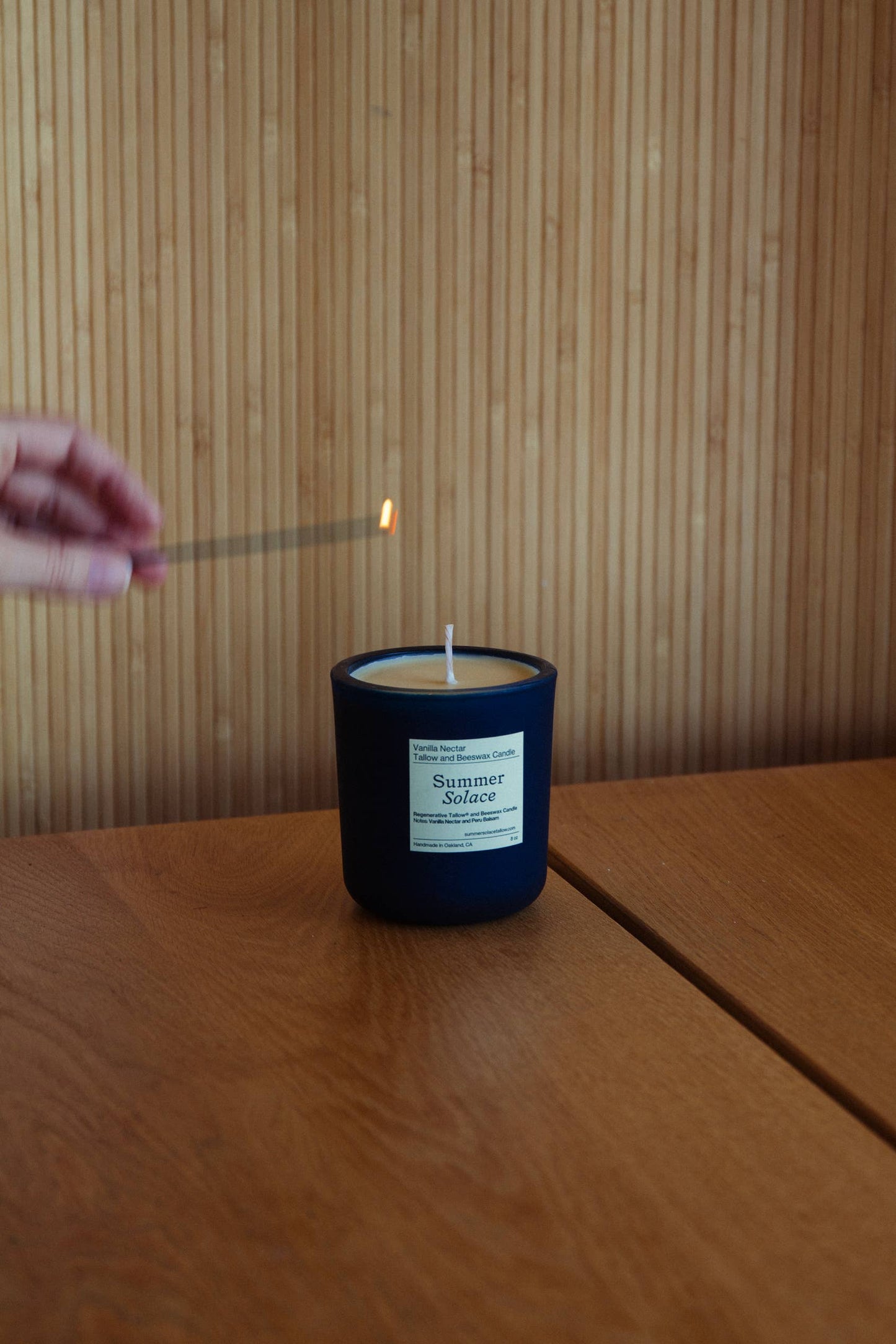 Vanilla Nectar – Tallow Candle with Peru Balsam, 8.5 oz
