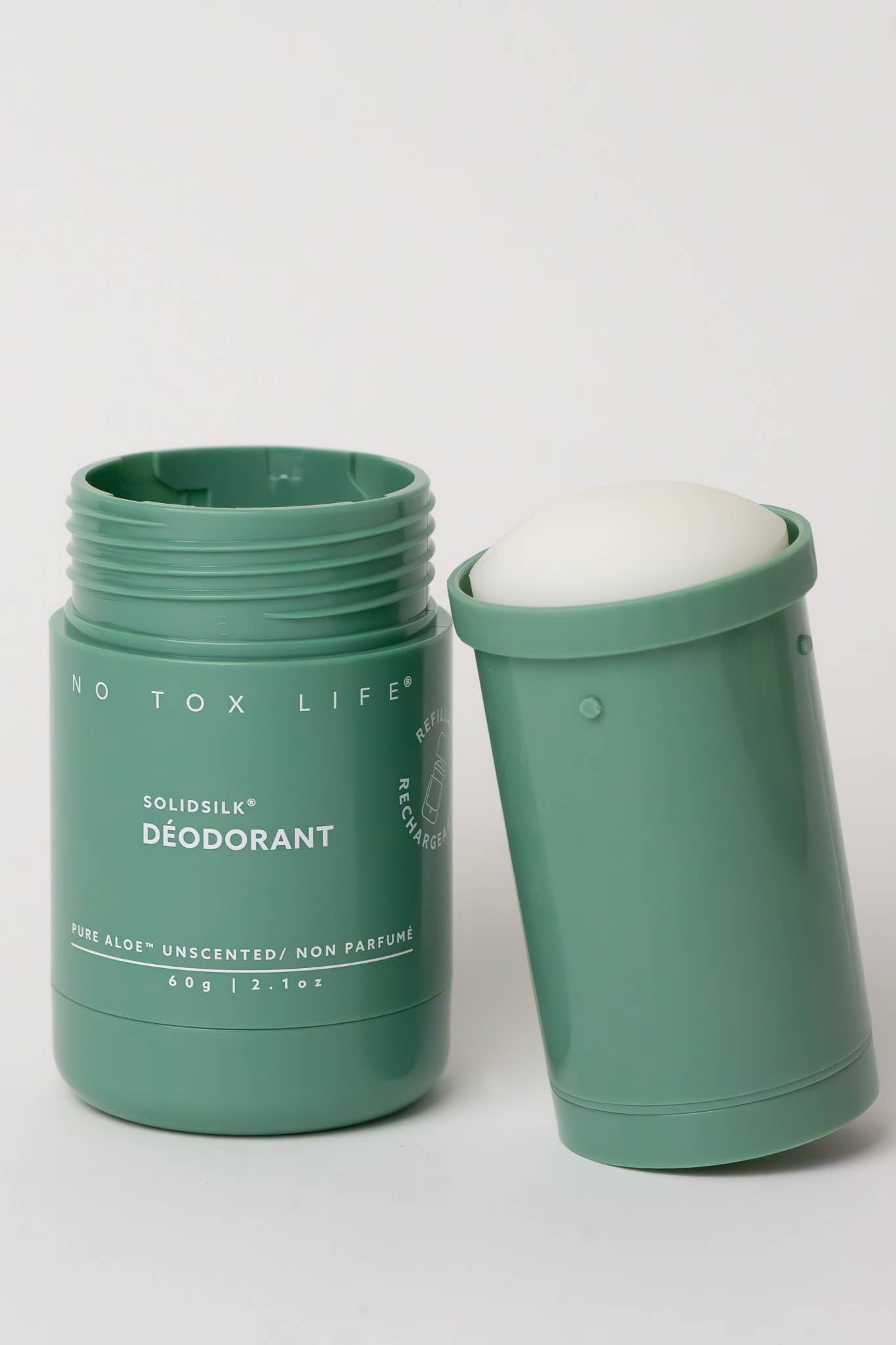 SOLIDSILK® Deodorant (Pure Aloe) Refillable TUBE - No Tox Life