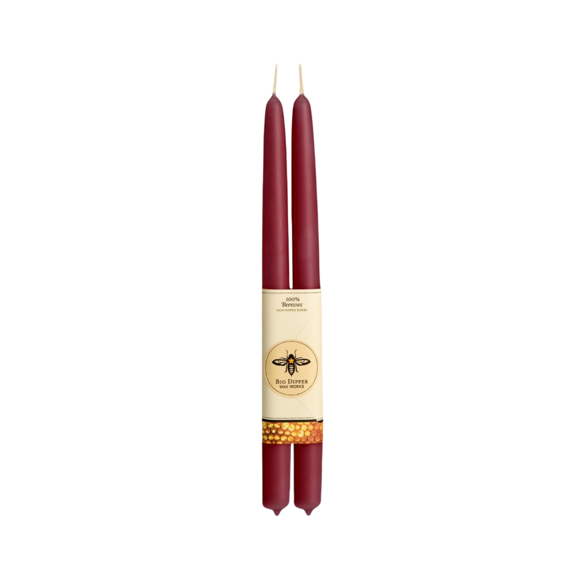 Taper Candles – 100% Pure Beeswax – Terracotta and Sage