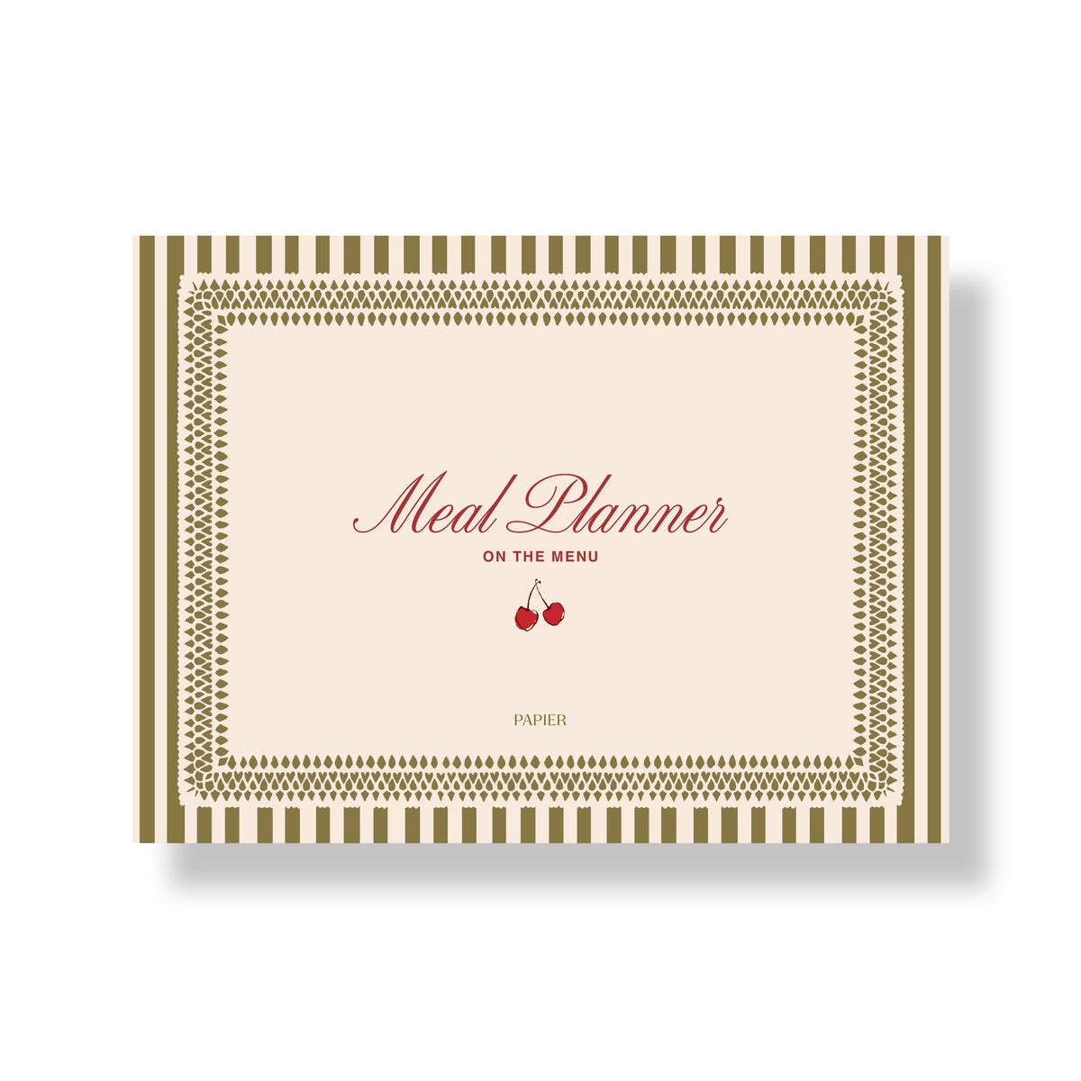 Undated Weekly Meal Planner - Cherry