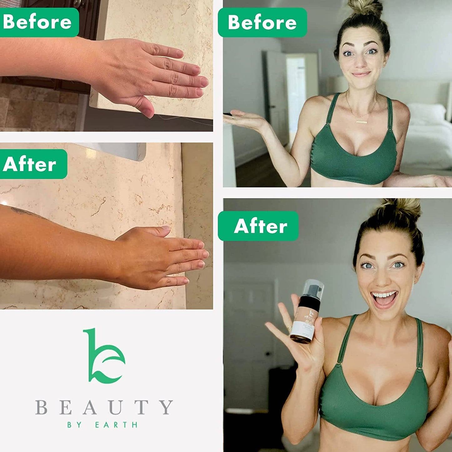 Self Tanner Body Tanning Mousse (3 Shades, 2 Sizes)