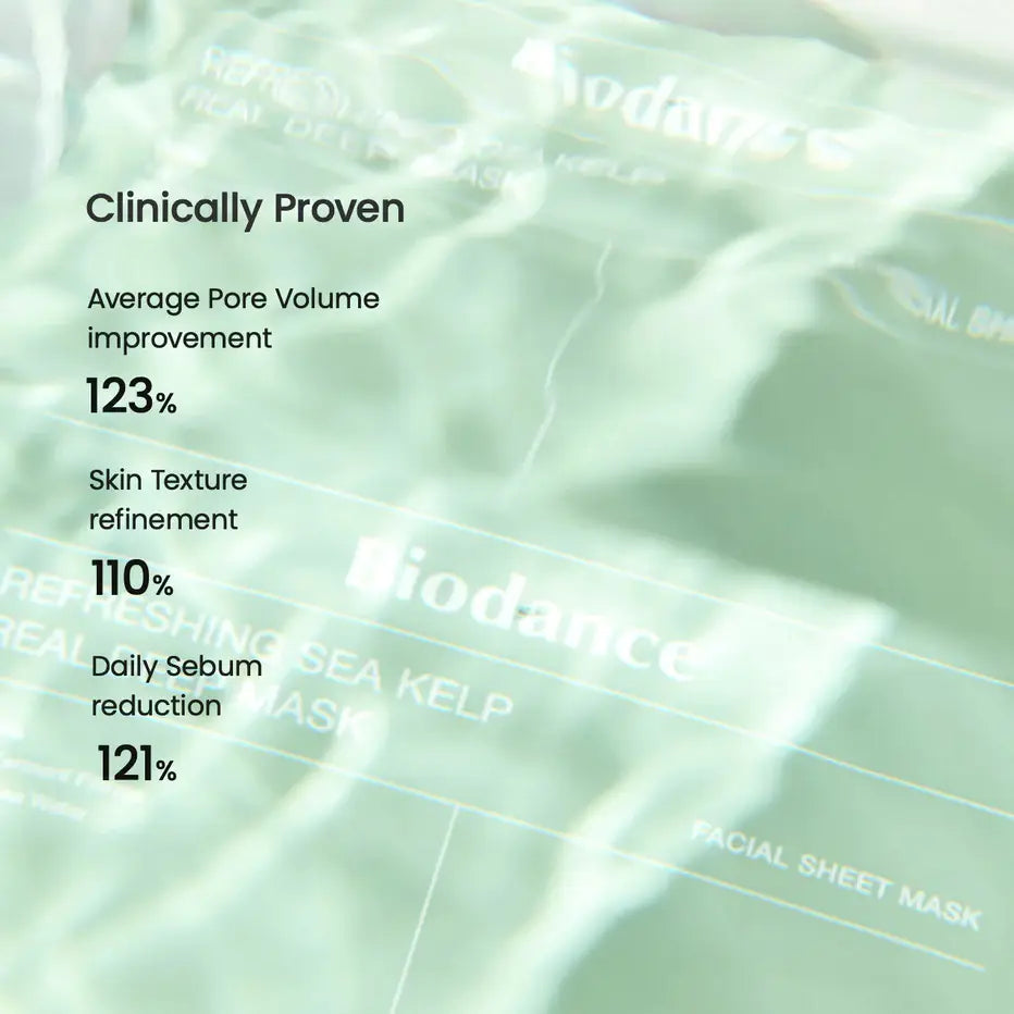 BIODANCE Refreshing Sea Kelp Real Deep Face Sheet Mask