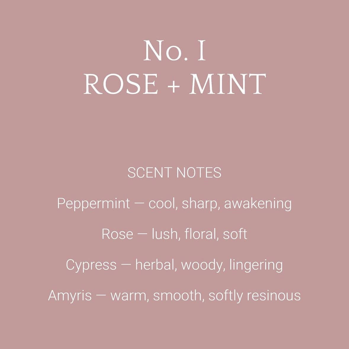 Rose & Mint All Natural Botanical Incense / Refreshing Scent