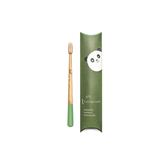 Meadow Green Tiny Truthbrush with soft bristles