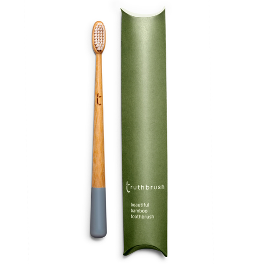 Storm Grey Truthbrush with Medium Castor Oil Bristles