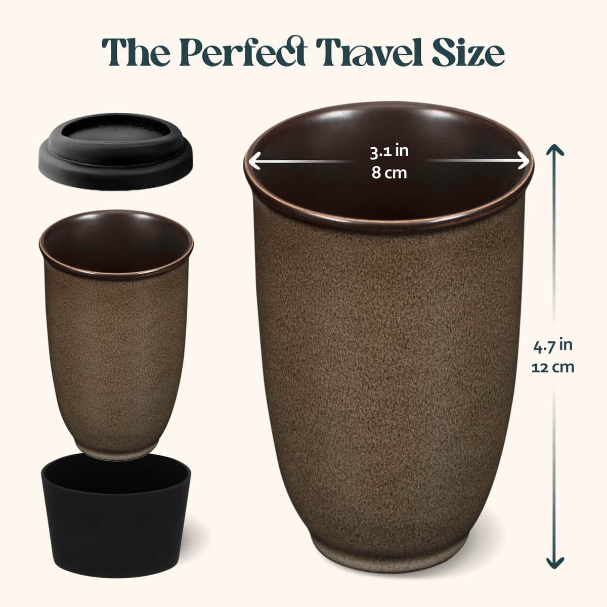 Mantle Ceramic Travel Cup 12oz | Sustainable Coffee Cup