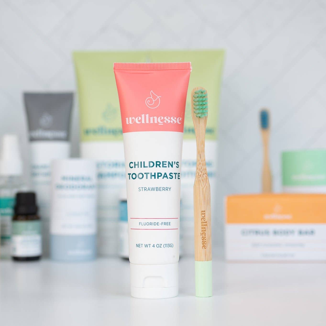 Kids Strawberry Toothpaste Intro Pack - Fluoride-Free