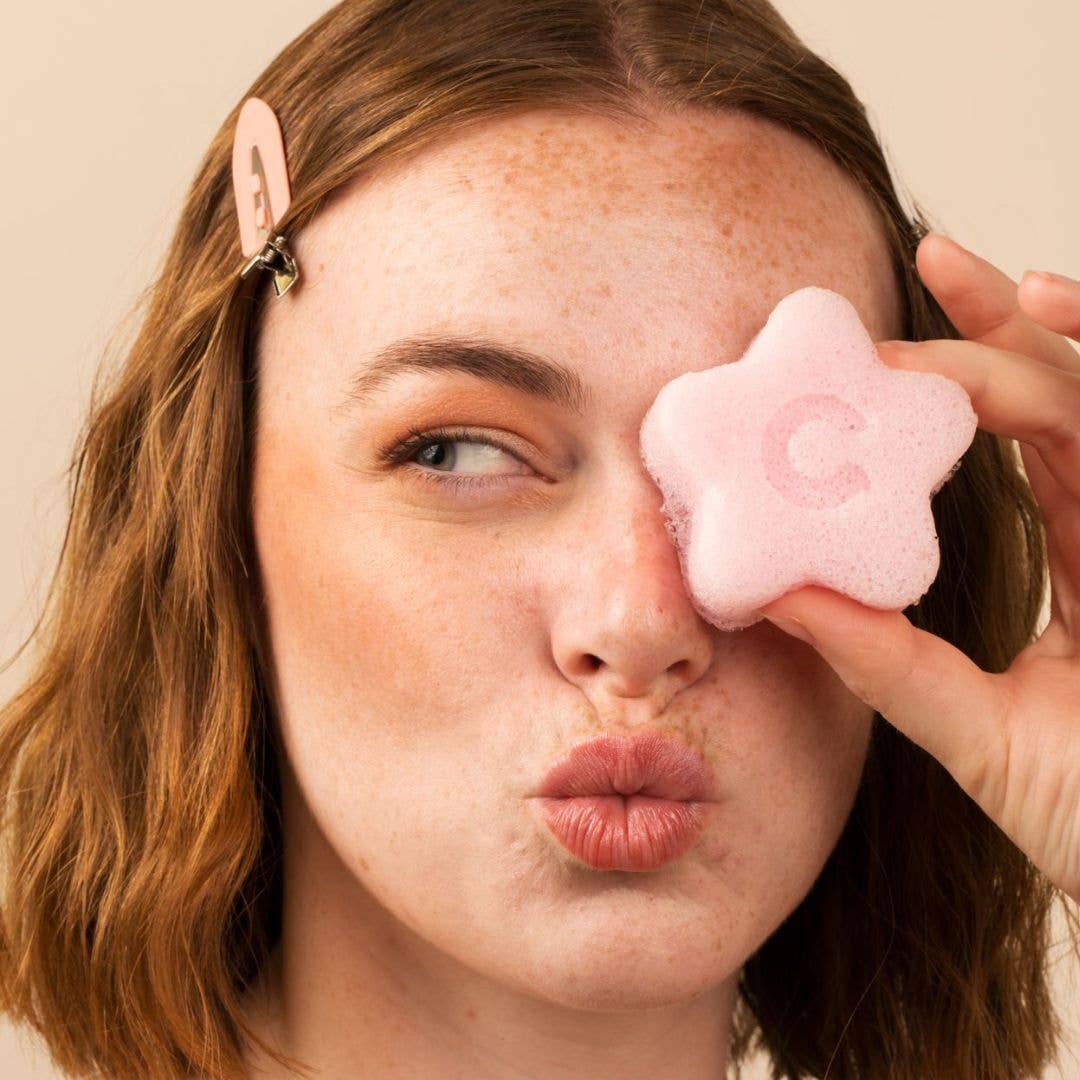 Cherry Blossom Konjac Face Sponge - Gentle Exfoliator