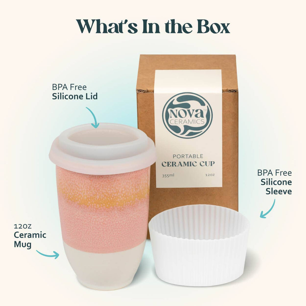 Afterglow 12oz Ceramic Travel Mug – Travel Mugs For Coffee