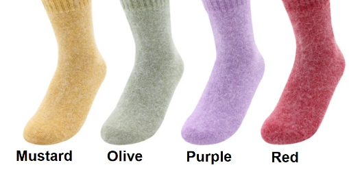 Wool Socks For Women Cozy Wool Angora Socks  Winter Warm