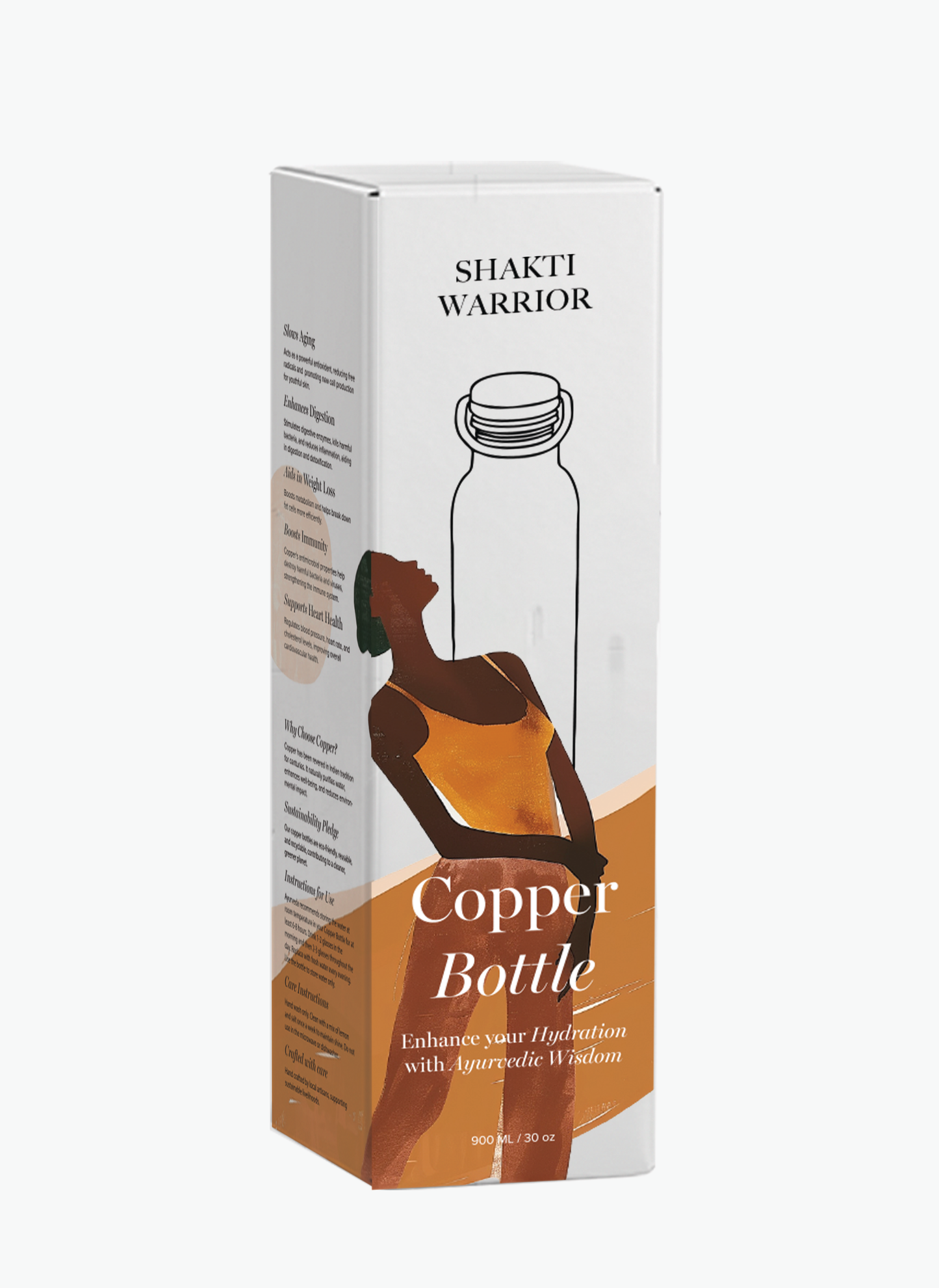 Hammered Tamba Copper Water Bottle