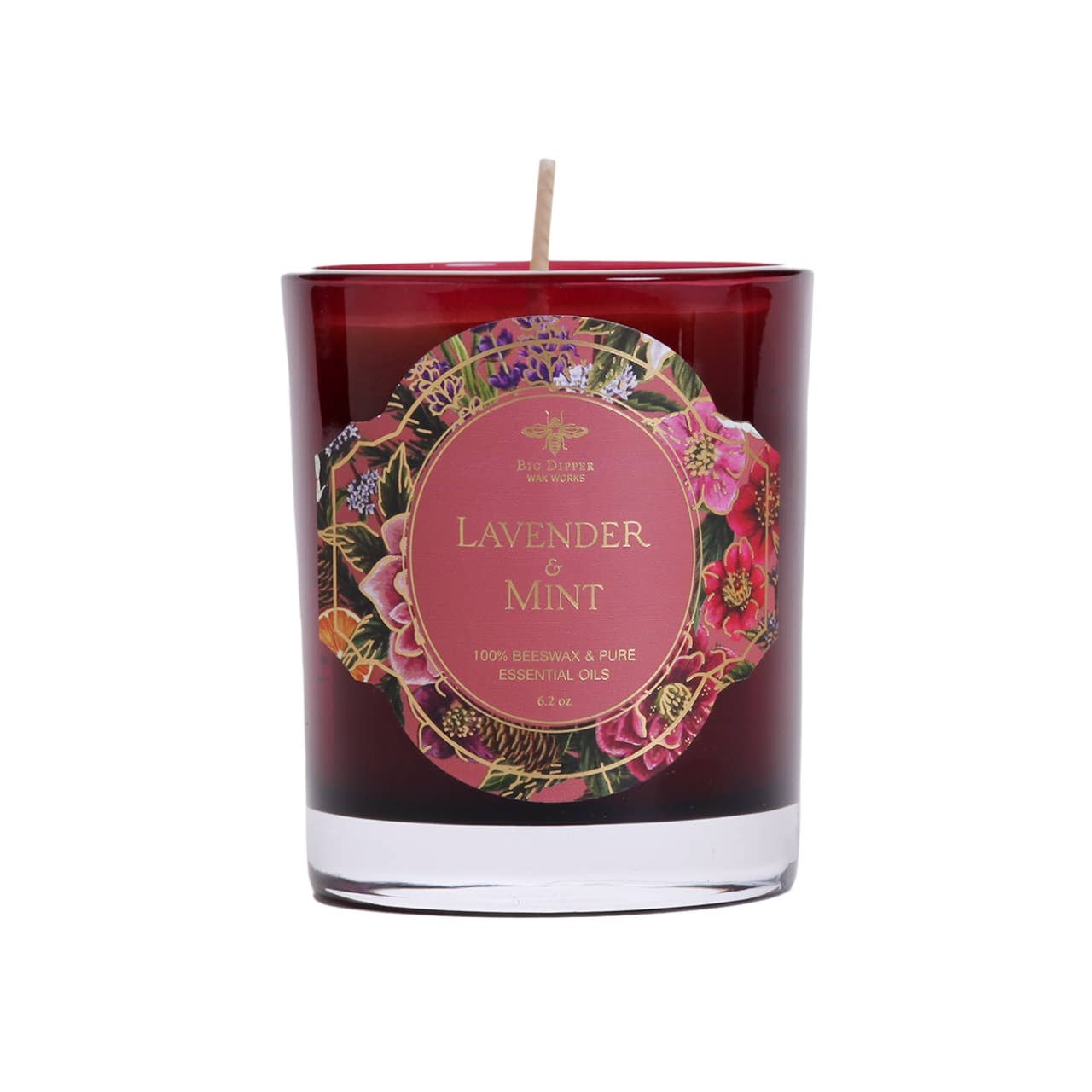 Glass Candles – Pure Beeswax – Winter Garden Collection