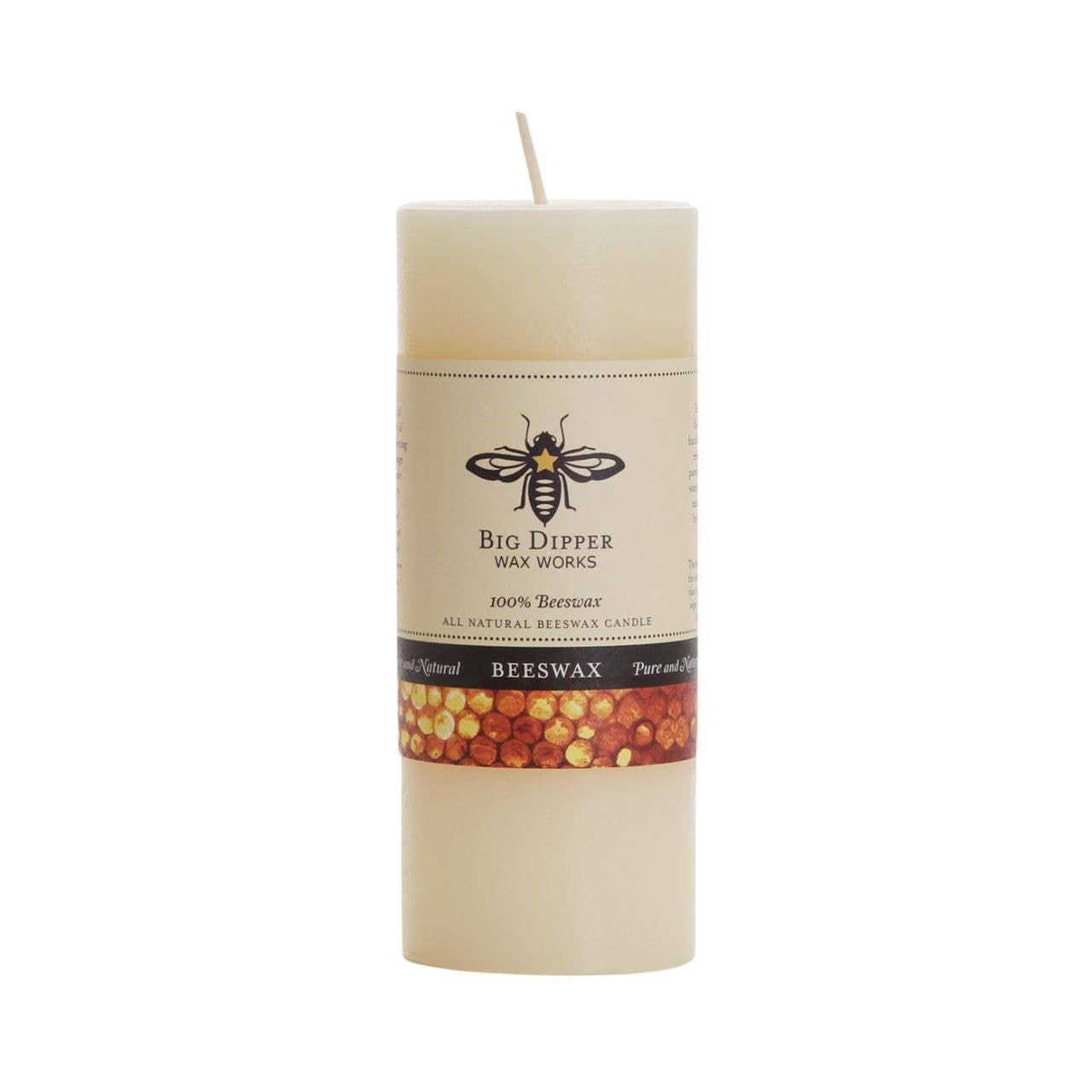 Pillar Candles – 100% Pure Beeswax – Multiple Sizes & Colors