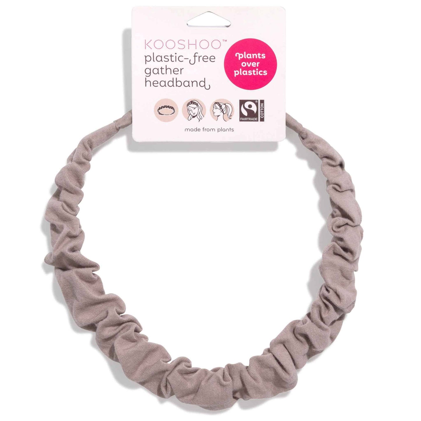 Gather Headband: Organic, Plastic-Free Ruched Head Wrap