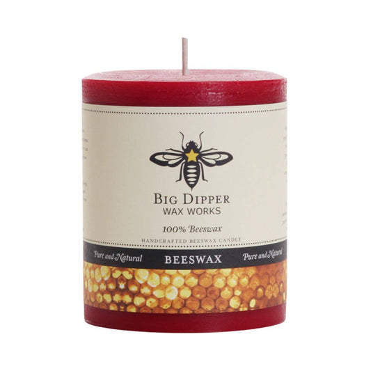 Pillar Candles – 100% Pure Beeswax – Multiple Sizes & Colors