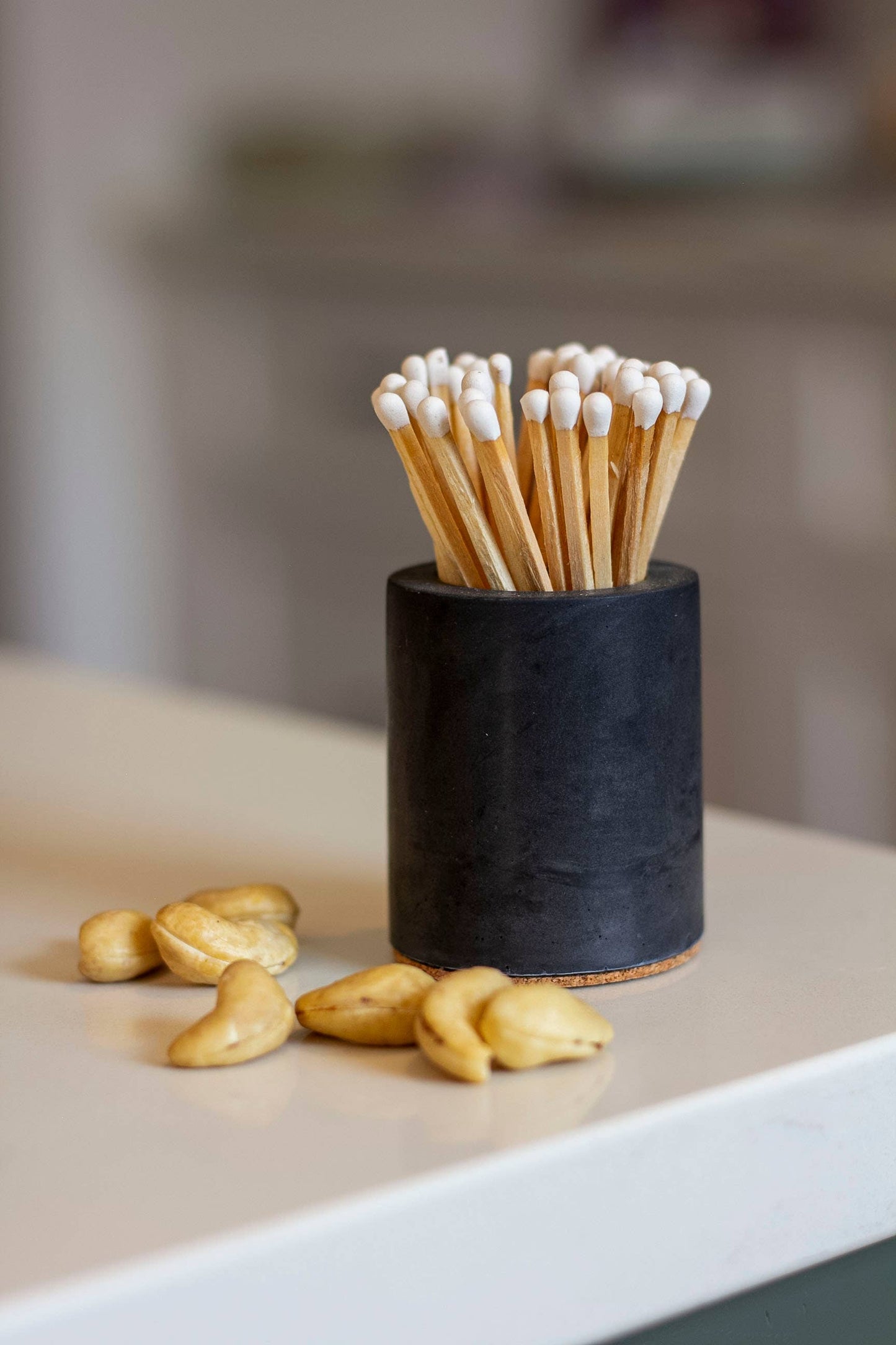 Cylinder Candle Match Holder