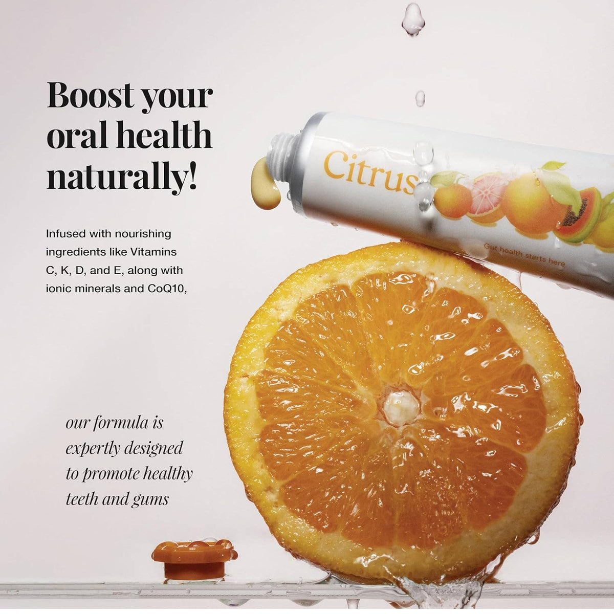 Fluoride-Free Prebiotic Tooth Gel, Citrus | Revitin