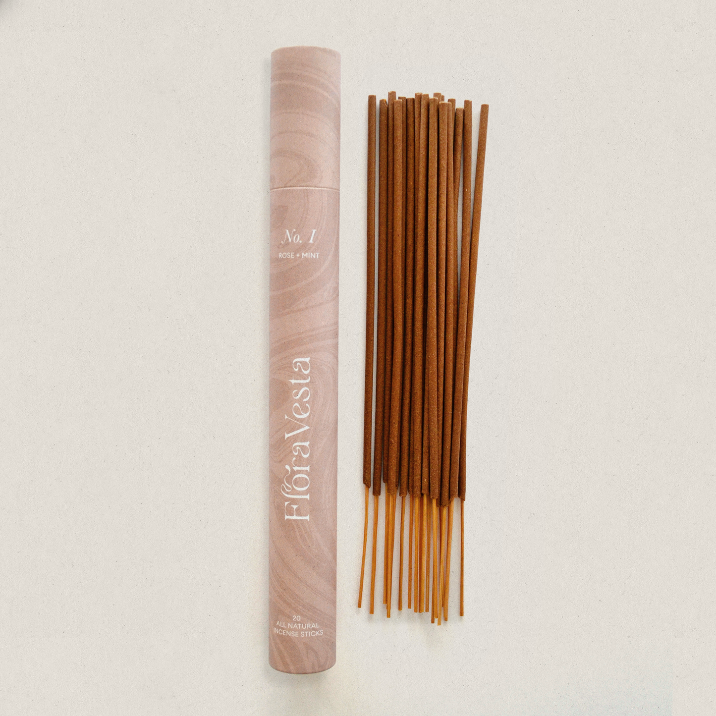 Rose & Mint All Natural Botanical Incense / Refreshing Scent