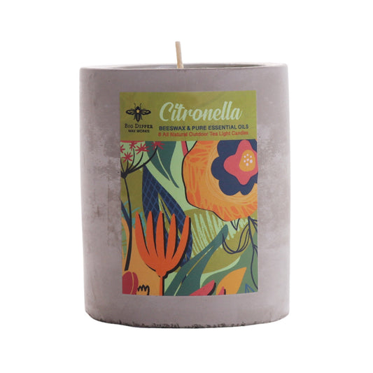 Big Dipper Wax Works Concrete Citronella Cup