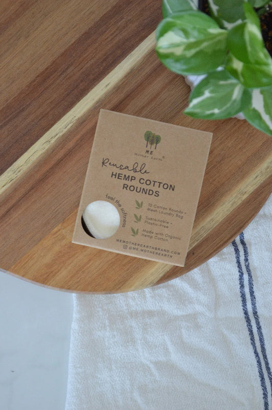 Me Mother Mother Earth Reusable Hemp Cotton Rounds