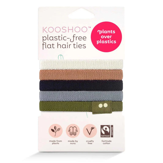 KOOSHOO Plastic Free Flat Hairties