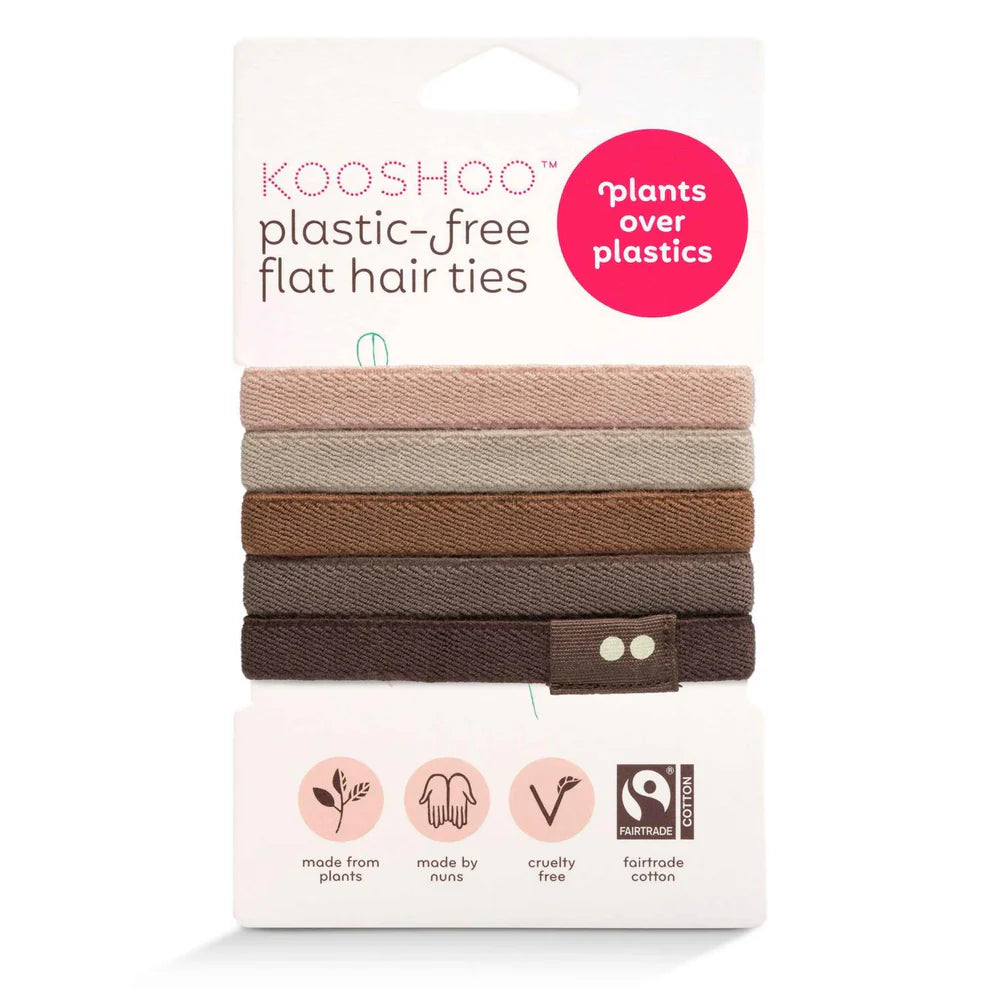 KOOSHOO Plastic Free Flat Hairties