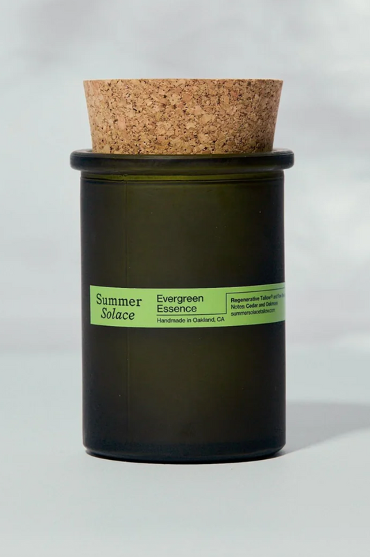 Summer Solace Evergreen Essence Tallow & Beeswax Candle