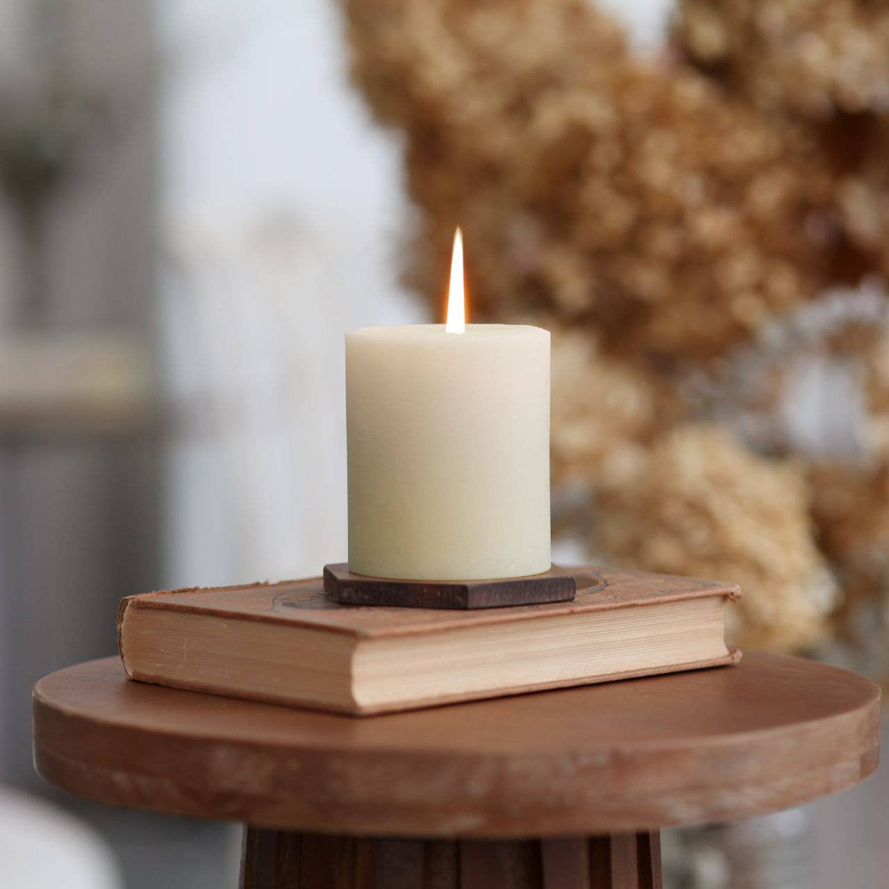 Pillar Candles – 100% Pure Beeswax – Multiple Sizes & Colors
