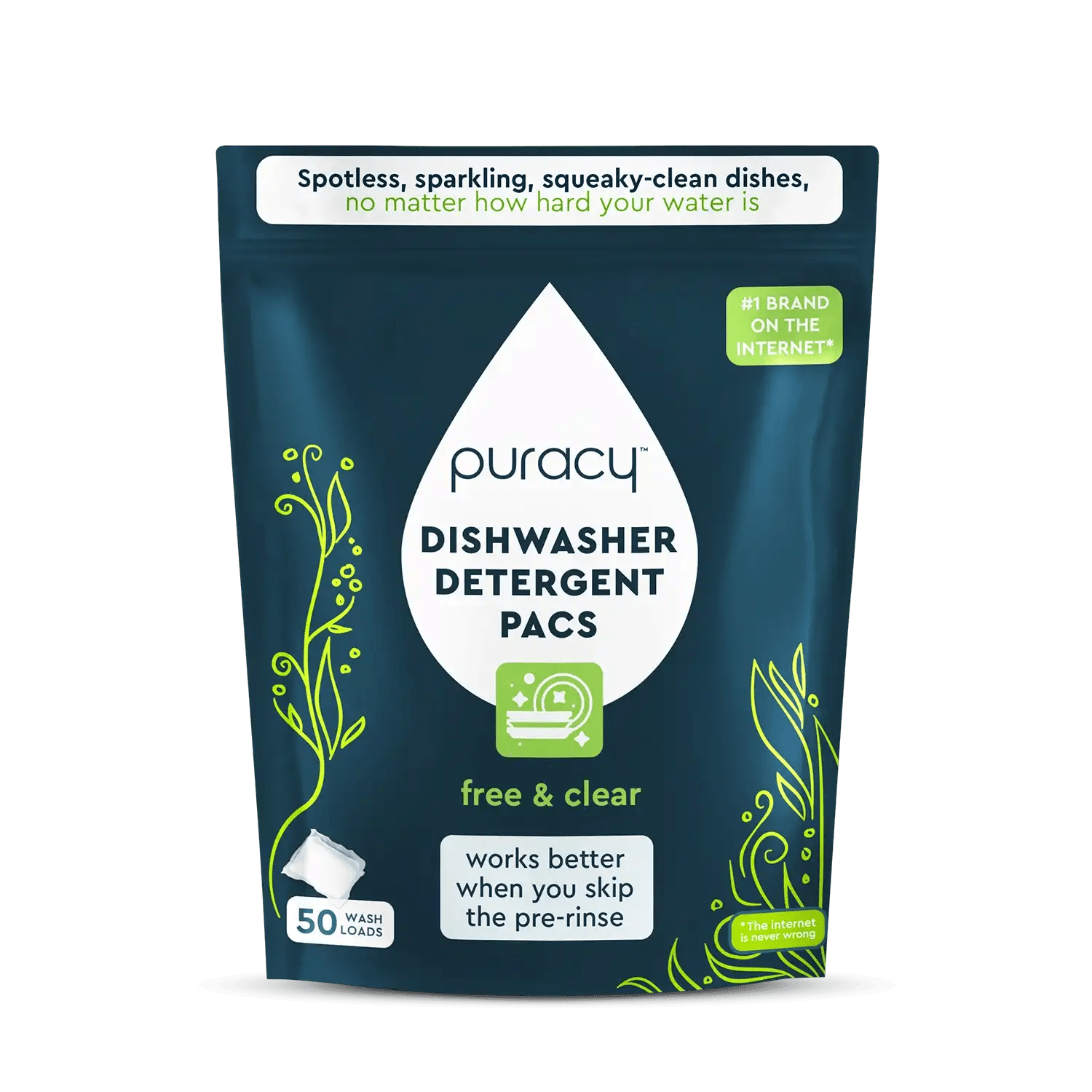 Puracy Natural Dishwasher Detergent Packs - Thumbnail 3