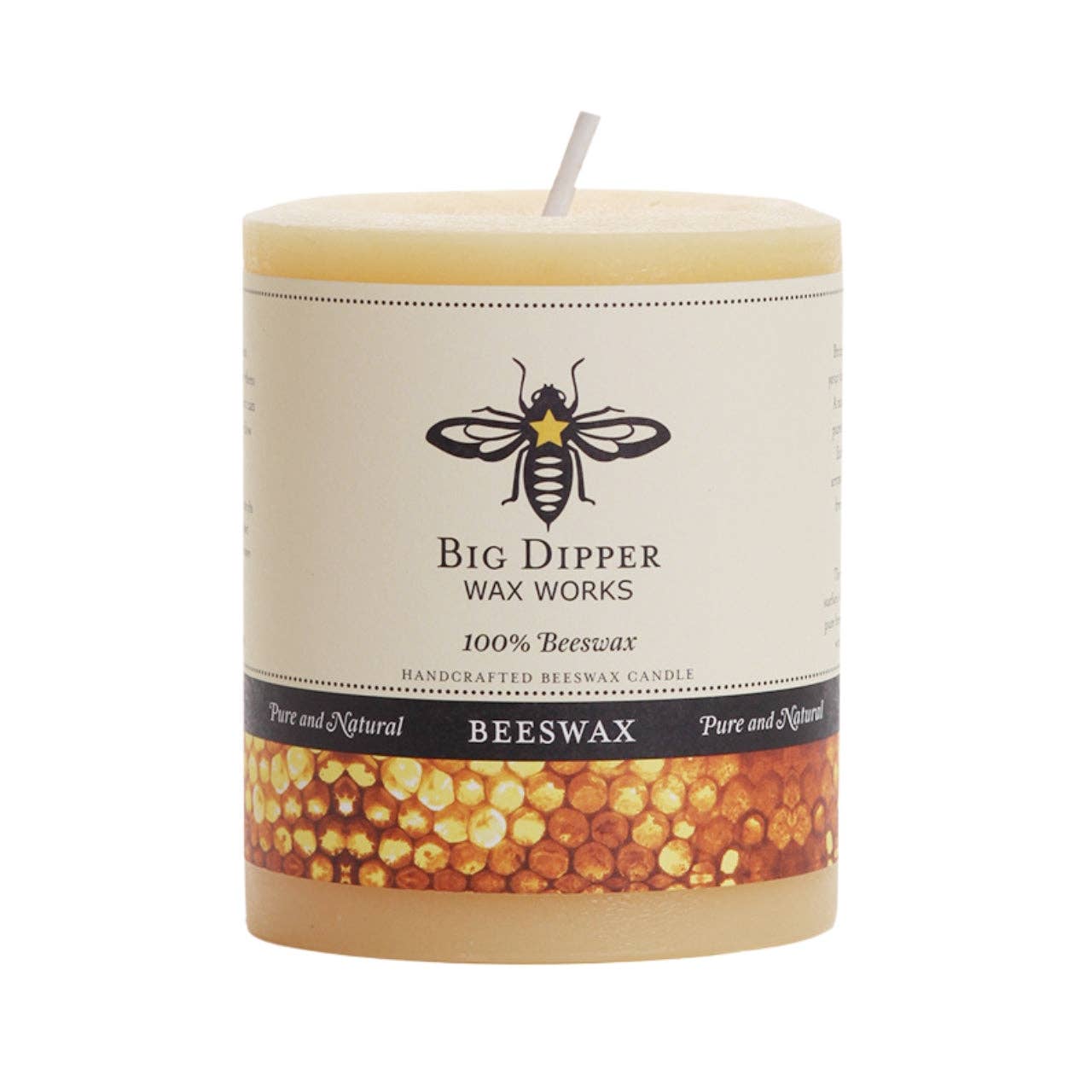 Pillar Candles – 100% Pure Beeswax – Multiple Sizes & Colors