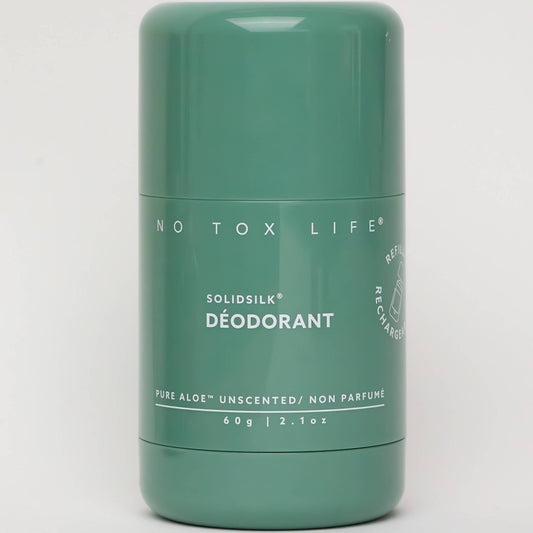SOLIDSILK® Deodorant (Pure Aloe) Refillable TUBE - No Tox Life