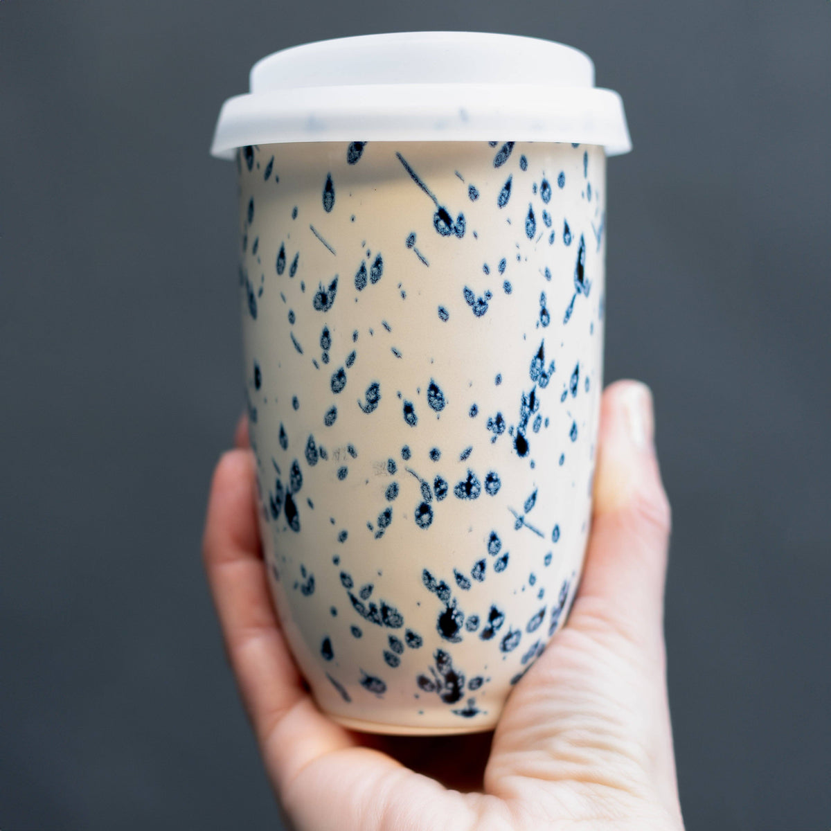 Orchid Ceramic Travel Mug