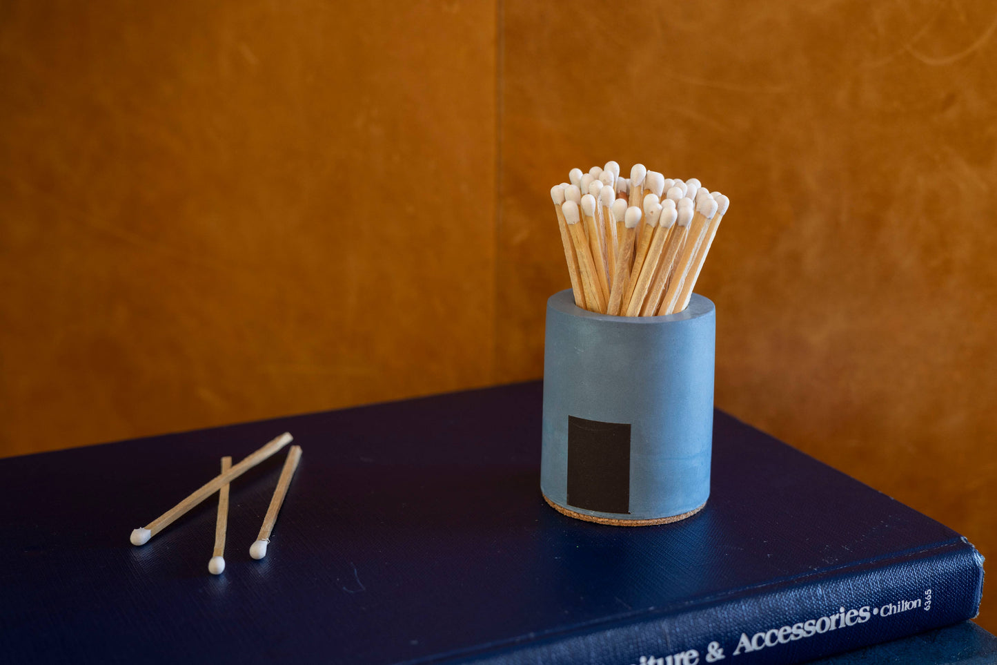 Cylinder Candle Match Holder