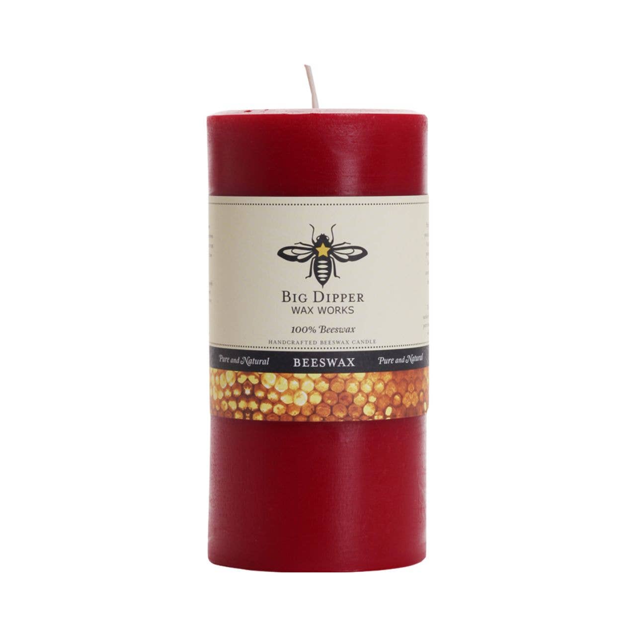 Pillar Candles – 100% Pure Beeswax – Multiple Sizes & Colors