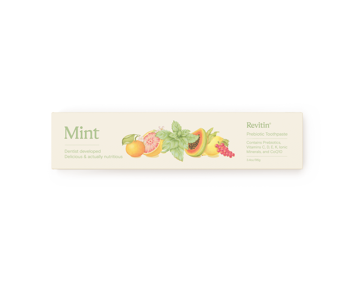 Fluoride-Free Prebiotic Tooth Gel, Mint | Revitin
