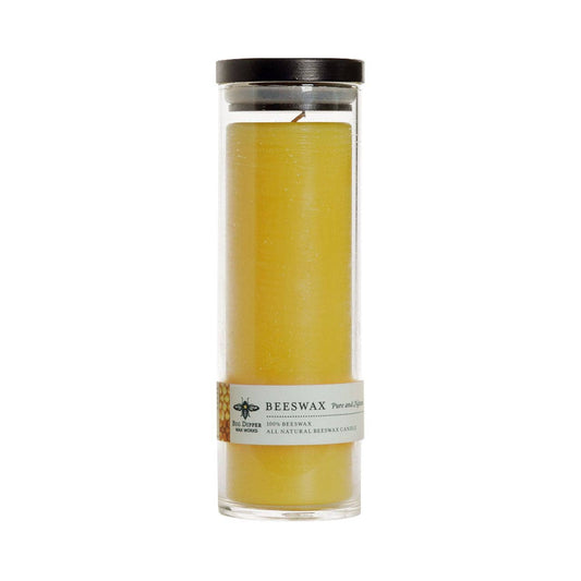 Sanctuary Glass Candle – 100% Pure Beeswax – 90 Hour Burn