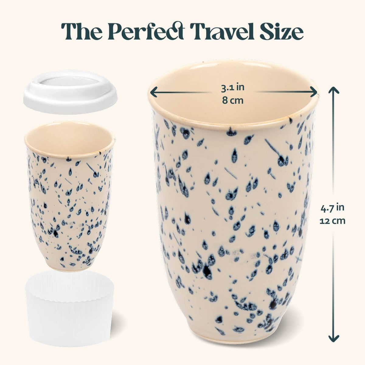 Orchid Ceramic Travel Mug