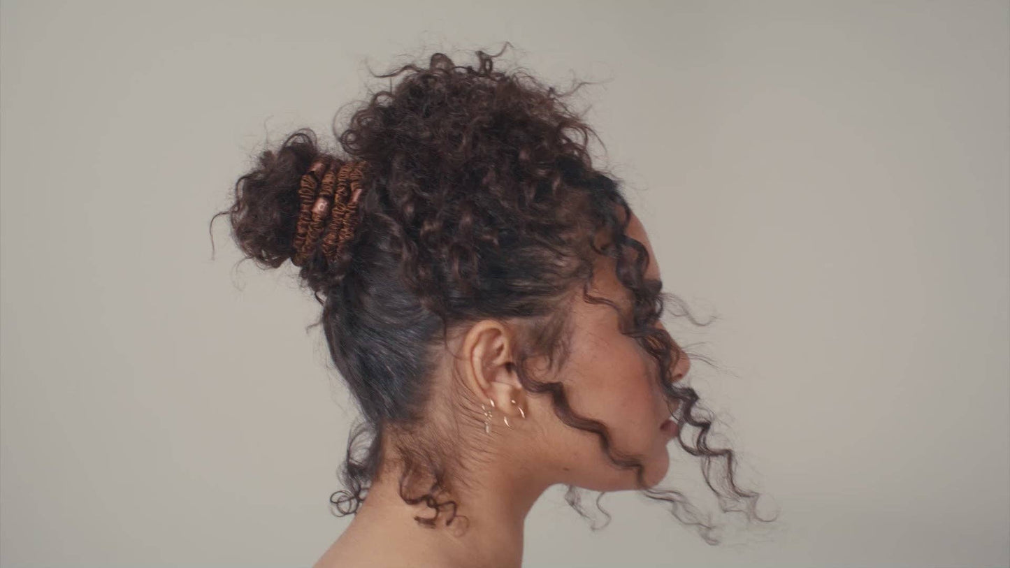 Back to Basics Dark Brown Skinny Scrunchies