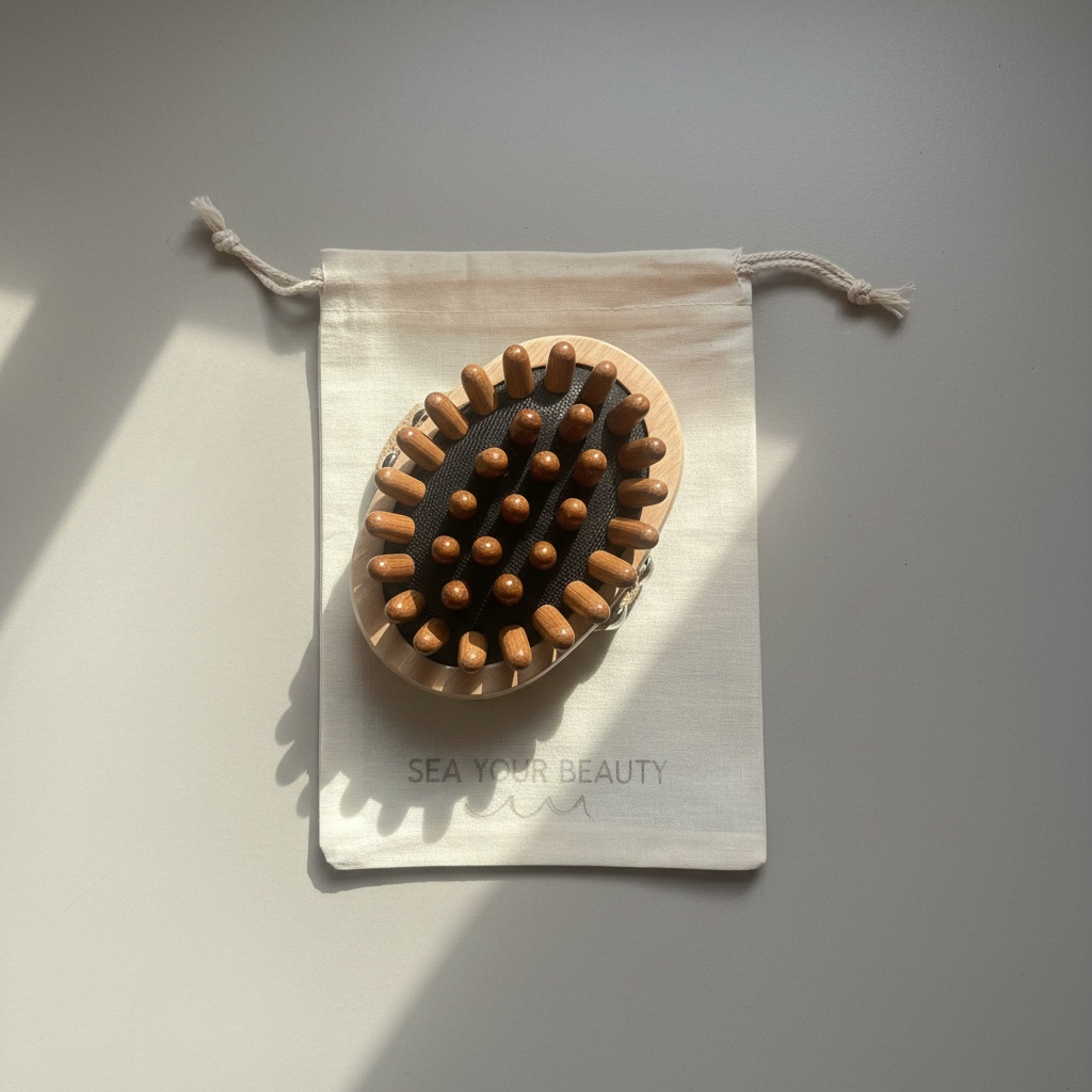 Bamboo Lymphatic Drainage Massage Brush | Body Sculpting