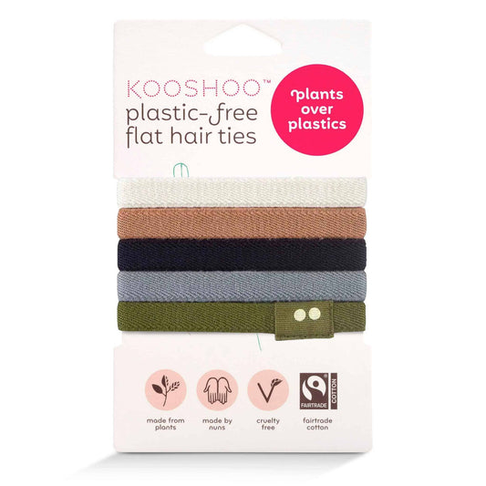 Plastic-free Flat Hair Ties - Classics