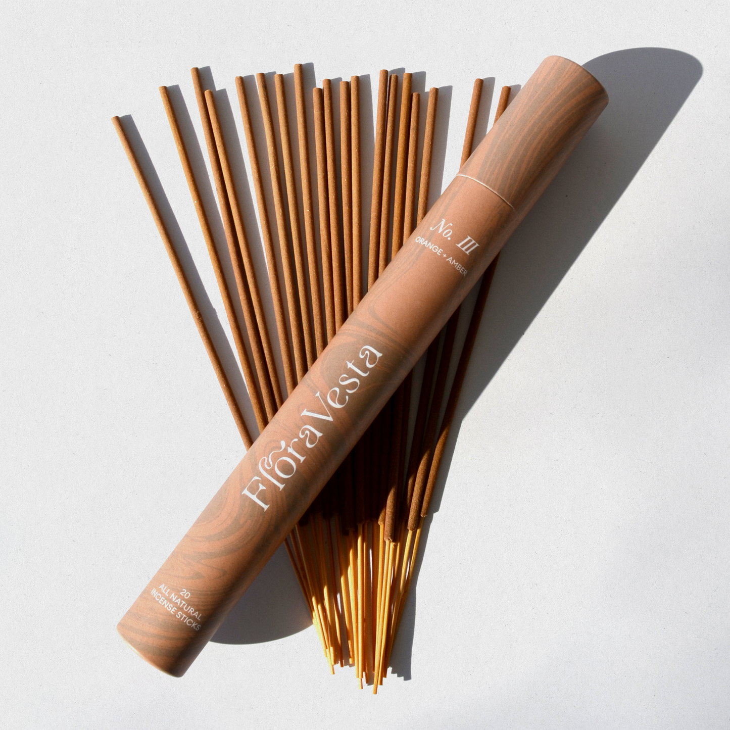 Orange and Amber Botanical Incense / All Natural Warm Citrus