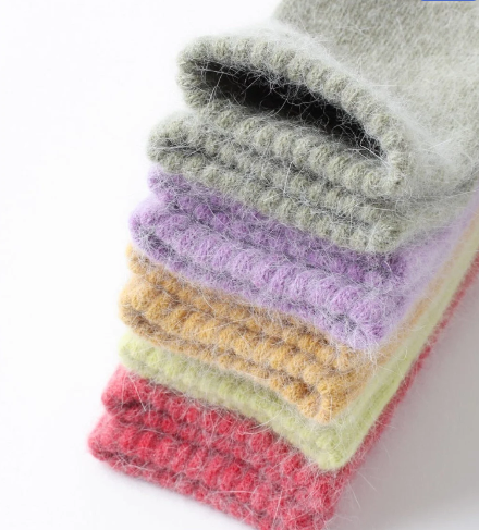 Wool Socks For Women Cozy Wool Angora Socks  Winter Warm