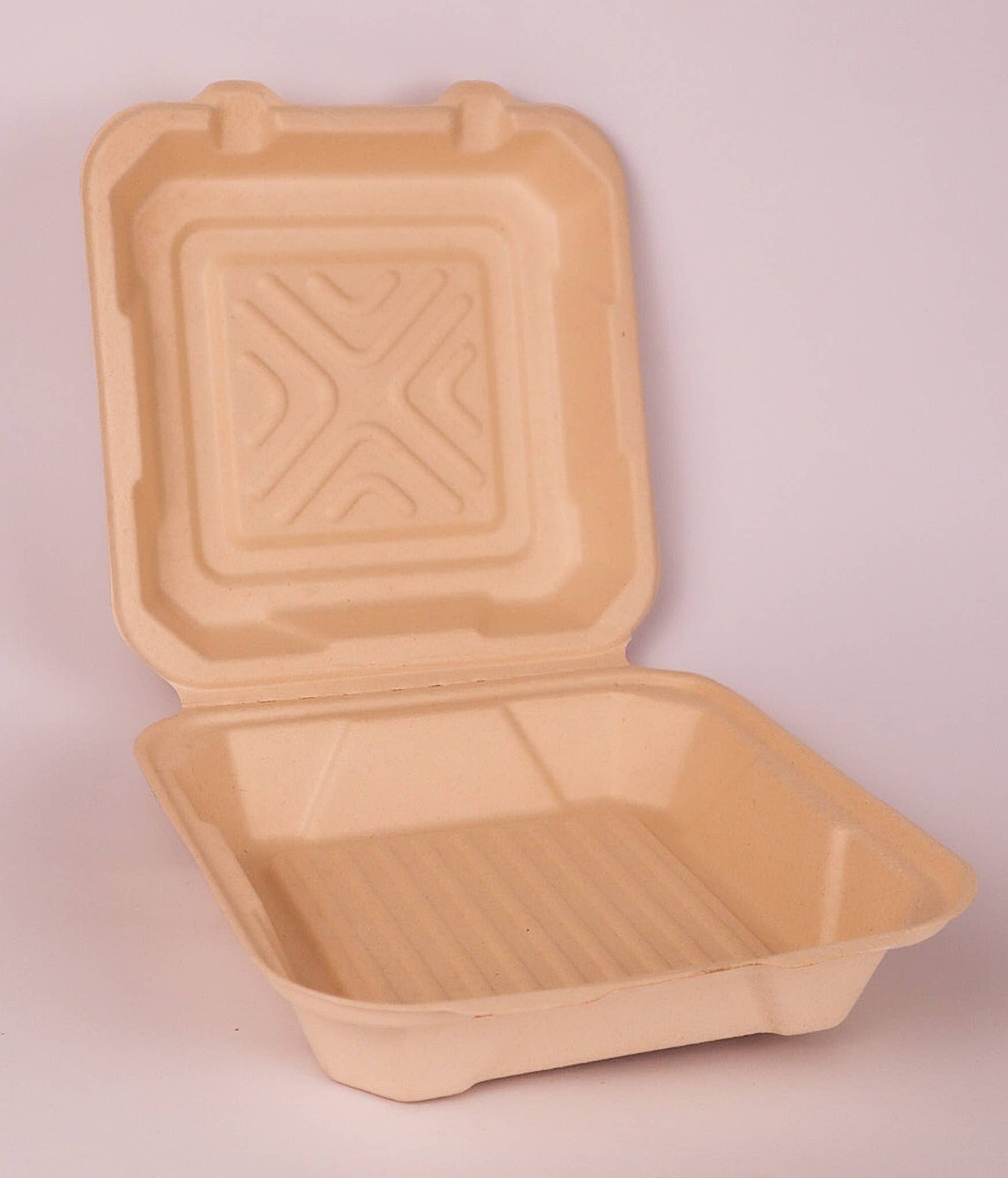 EarthTainers 8" Fiber Clamshell 200/Case