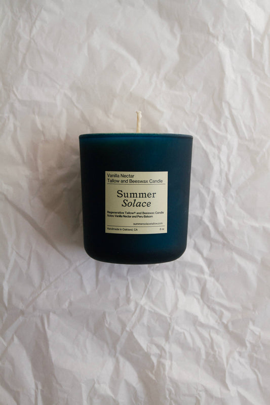 Vanilla Nectar – Tallow Candle with Peru Balsam, 8.5 oz