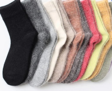 Wool Socks For Women Cozy Wool Angora Socks  Winter Warm