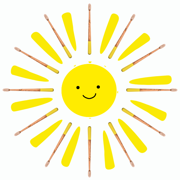 Sunshine Yellow Tiny Truthbrush with soft bristles