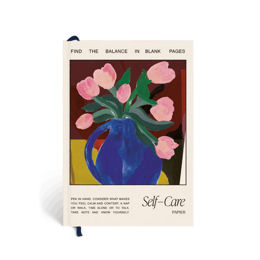 Guided Wellness Journal, A5 Hardcover - Tulip Vase