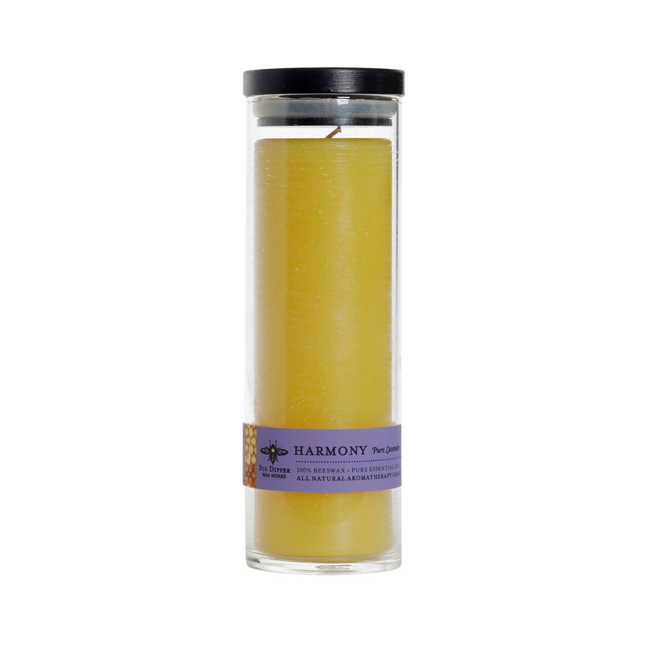 Sanctuary Glass Candle – 100% Pure Beeswax – 90 Hour Burn