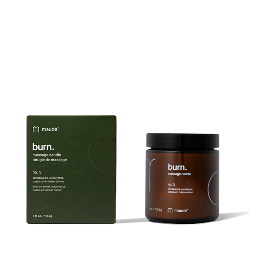 Burn no. 3 - massage candle, eucalyptus, sandalwood